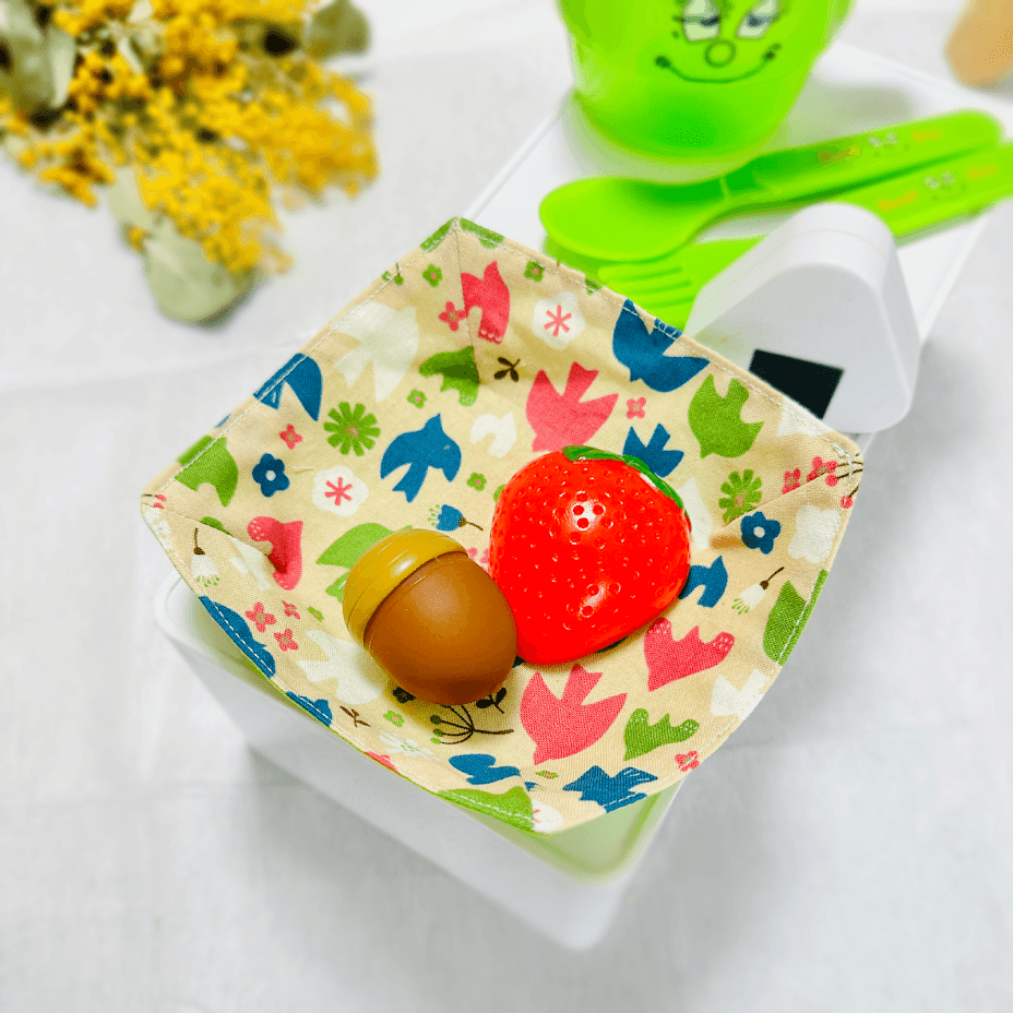 小物入れ 【北欧 鳥】 トレー 布 皿 アクセサリー入れ おかし入れ 収納 キートレー デスク収納1枚目の画像